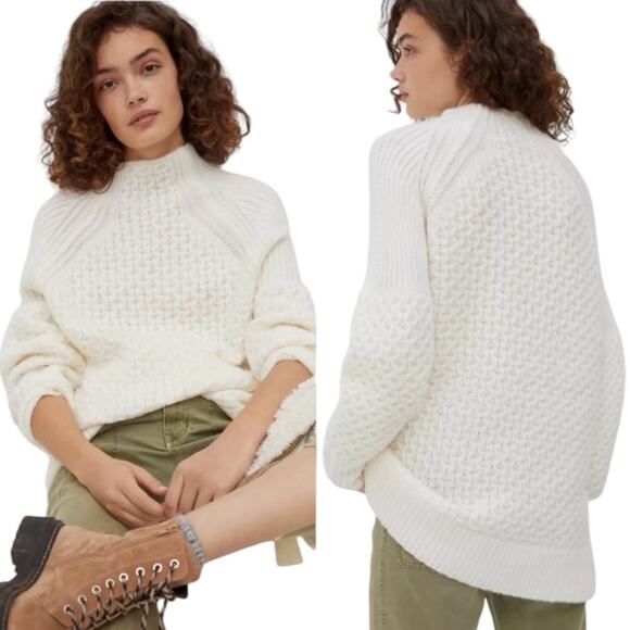 Anthropologie Alpaca Blend Textured Knit Sweater | Size Small ob1230226 - Picture 1 of 6